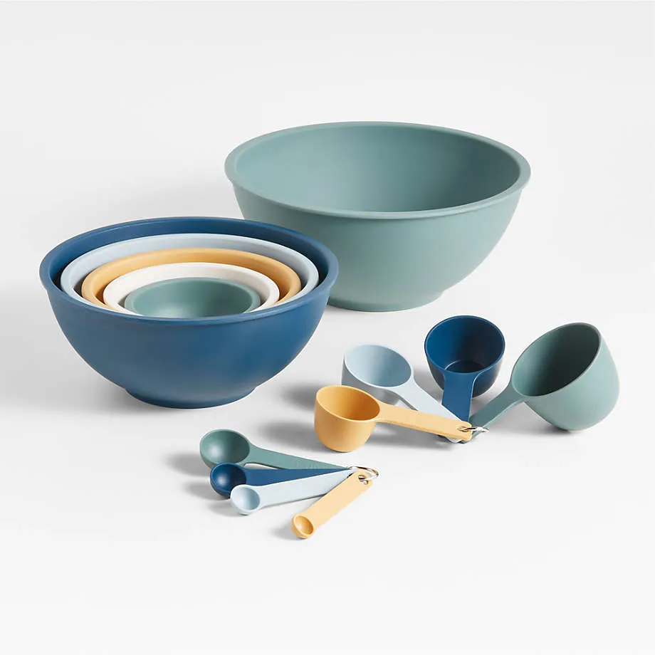 Utenzo White Rimmed Mixing and Serving Bowls Set of 6 - Image 2