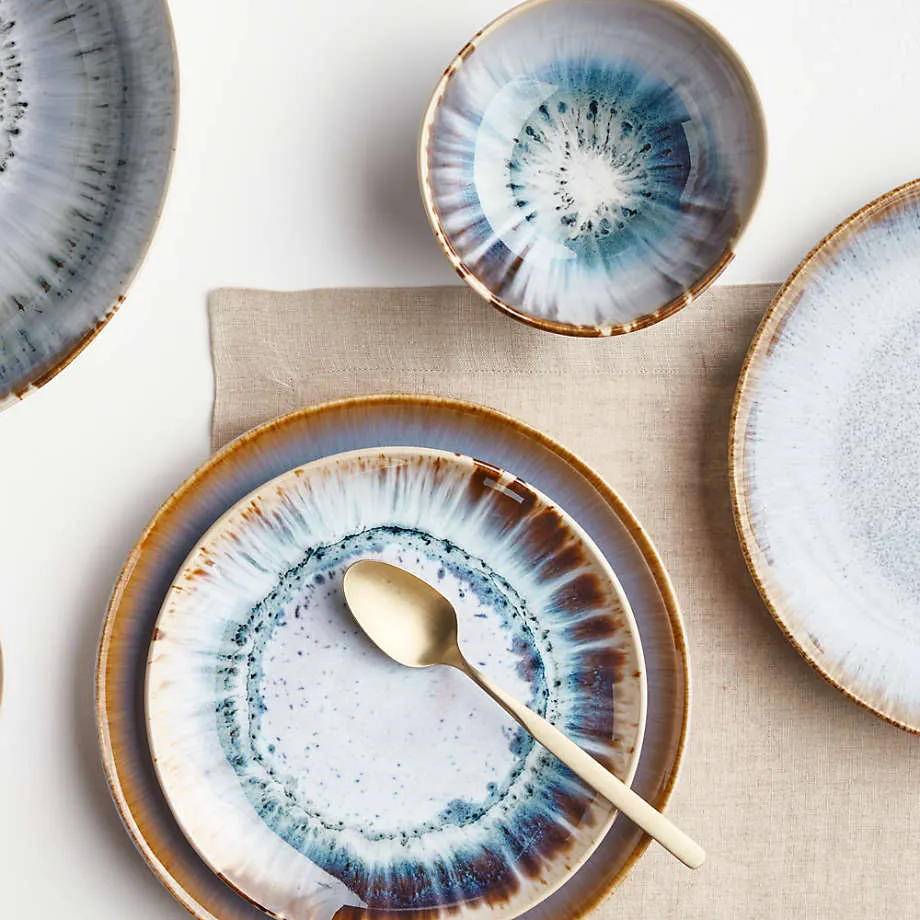 Blue & White Premium Handmade Ceramic Dinnerware Set - Image 2