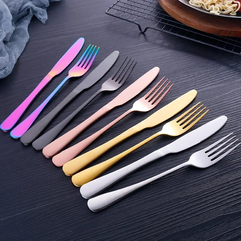 Golden Tableware Set Light Luxury Stainless Steel - Image 3